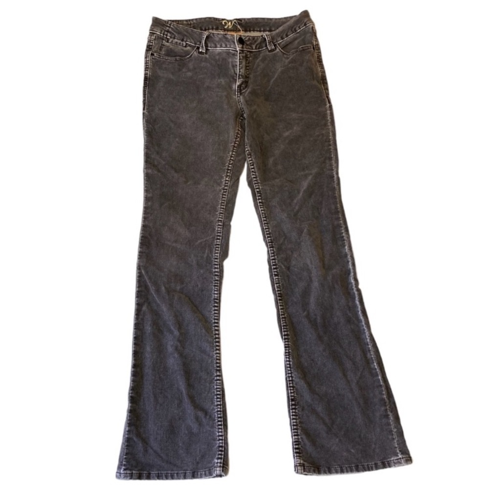 Wörn Gray Velvet Bootcut Jeans Pants Size 6